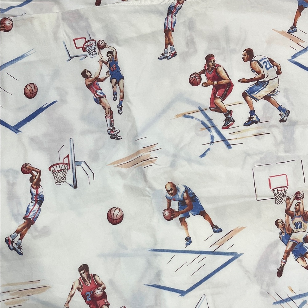 Twin size basketball theme custom duvet cover with two standard shams